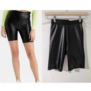 NWT AE | Highest Rise Bike Short in Faux Leather